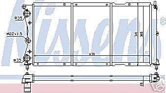 FOR FIAT PUNTO 1.7TD RADIATOR NEW  1698CC 1993 >
