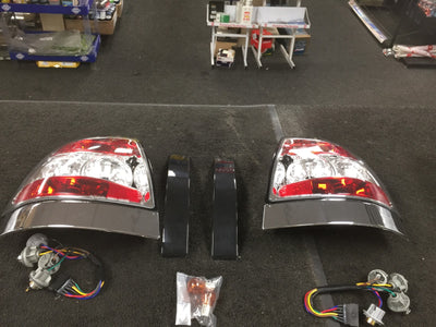 FOR AUDI A4 1994-1999 SALOON REAR TAIL LIGHTS LEXUS STYLE CLEAR