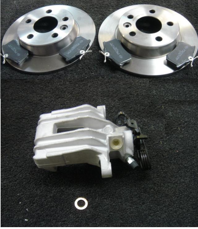 AUDI A3 MK1 1.6 1.8T 1.9TD 1996-2003 BRAKE DISC BRAKE CALIPER REAR OS RH SIDE