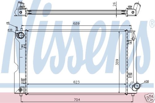 COROLLA AVENSIS 2.0D4D 2002> RADIATOR NEW 