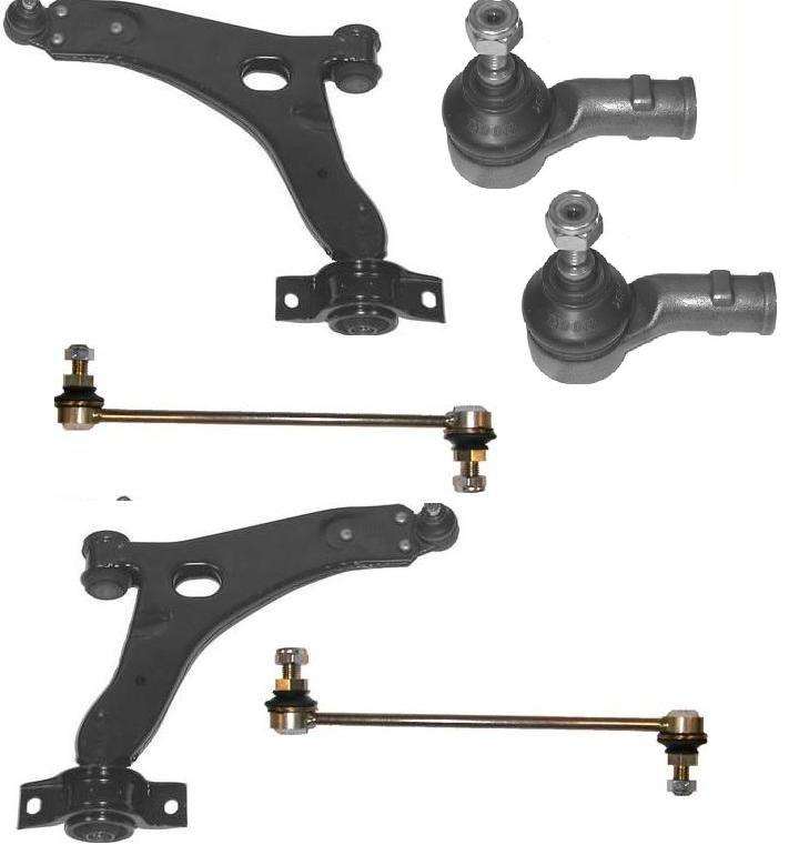 FORD FOCUS MK1 1998-2004 2 FRONT LOWER WISHBONE ARMS 2 LINKS 2 TRACK ROD ENDS