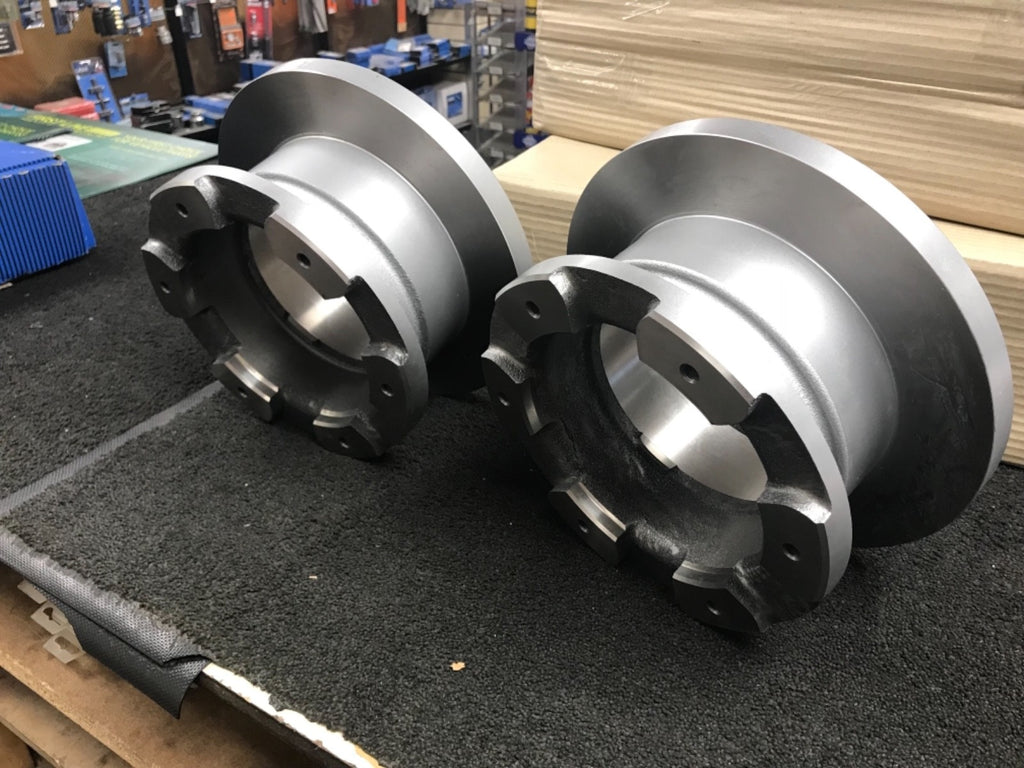 REAR BRAKE DISCS PAIR FITS IVECO DAILY 65C17 TWIN WHEEL MODELS 99 ON 6 STUD