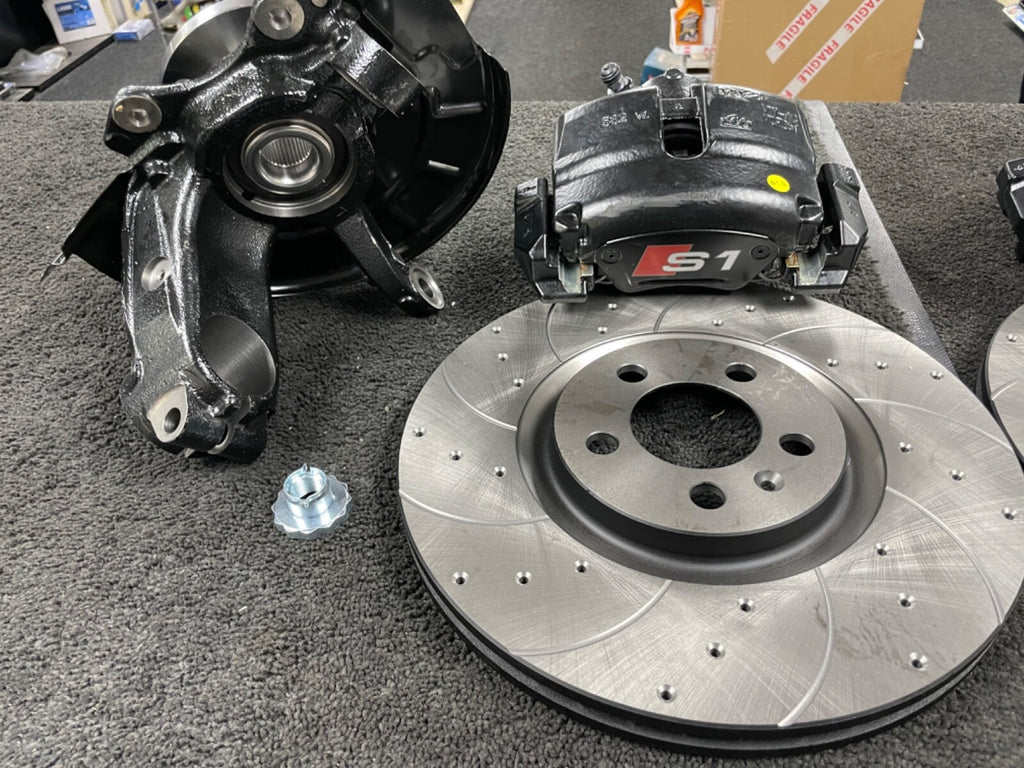 AUDI A1 8X IBIZA 6J 6P 6L  BIG BRAKE CONVERSION KIT 310MM KNUCKLES CALIPERS