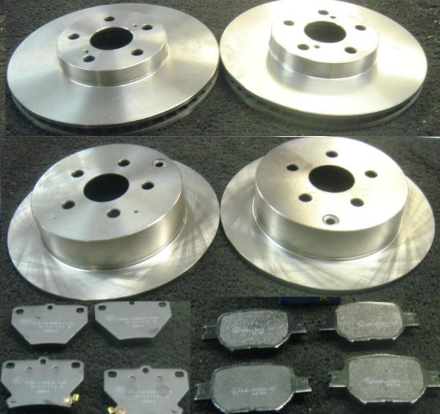 FOR TOYOTA CELICA 1.8VVTI  ZZT231 & ZZT230 BRAKE DISC BRAKE PAD FRONT REAR 