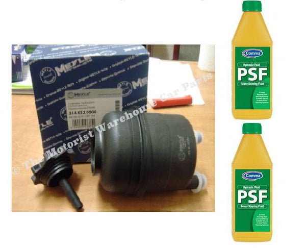 BMW 1  SERIES POWER STEERING FLUID RESERVOIR TANK + 2 LITERS FLUID