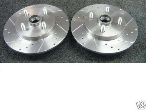 FOR TOYOTA STARLET GLANZA EP91 EP82 REAR BRAKE DISC  DRILLED GROOVED NO ABS 