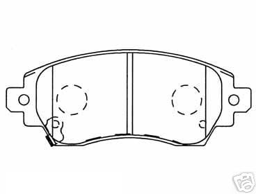 FOR TOYOTA COROLLA 1999 BRAKE PADS FRONT CHASIS  SB1