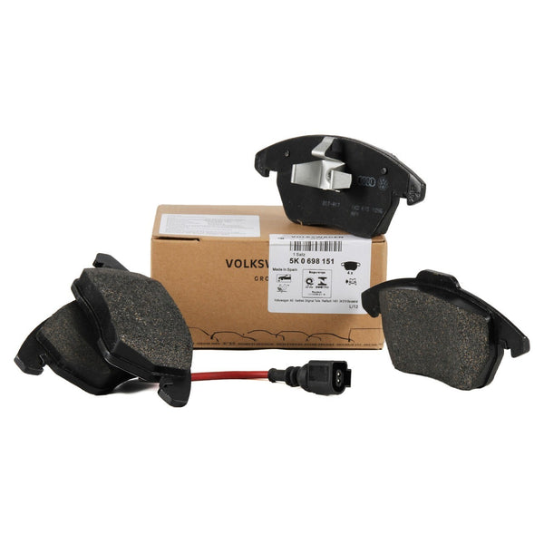 A1 A3 TT ALTEA IBIZA LEON TOLEDO FABIA FRONT BRAKE PADS 5K0698151B GENUINE VW