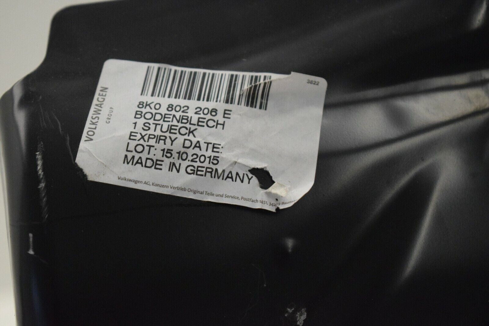 AUDI A4 B8 8K 08-15 UNDER BODY GUARD TRIM FLOOR COVER PAN 8K0802206E GENUINE NEW