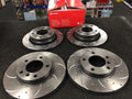 BMW 318 320 316 E46 BRAKE DISC BREMBO DRILLED GROOVED BRAKE DISC FRONT REAR