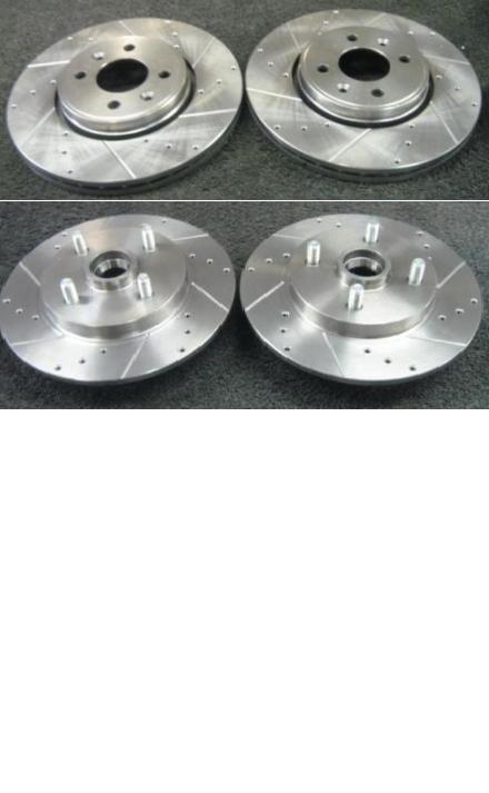 FOR TOYOTA STARLET GLANZA EP91 EP82 DRILLED GROOVED FRONT REAR BRAKE DISC ABS