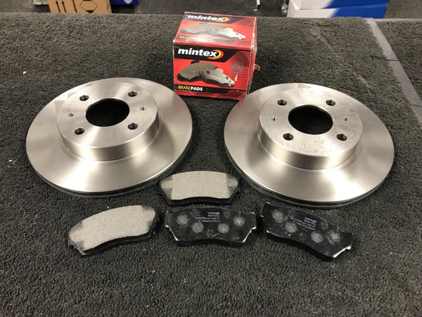 FOR NISSAN 100 NX 1.6  MINTEX  VENTED DISCS AND PADS FRONT