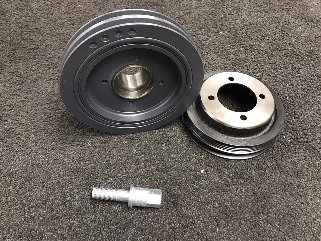 FOR MITSUBISHI SHOGUN SPORT 2.5TD 4D56 CRANKSHAFT DAMPER PULLEY INNER OUTER