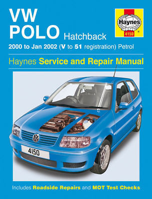 HAYNES MANUAL FOR  VW POLO HATCHBACK 200-JAN 2002 V TO 51 REGISTRATION PETROL 