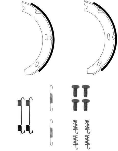 FOR MERCEDES A CLASS A150 A160  A170 W169  REAR BRAKE SHOES & FITTING KIT 