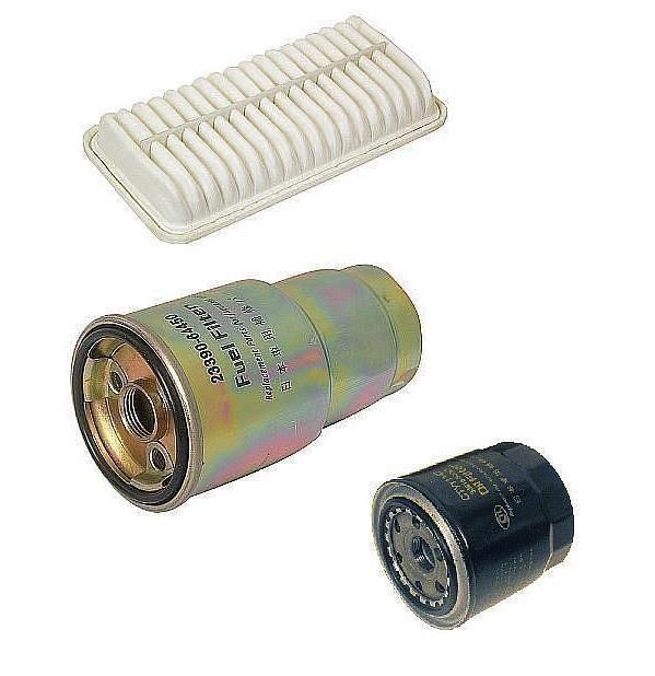  AVENSIS 2.0 D4D 16V 03-06 OIL AIR FUEL FILTER KIT
