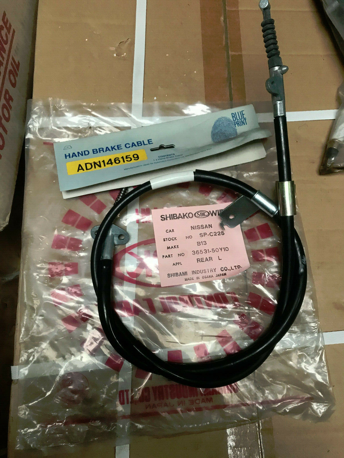 FOR NISSAN 100NX B13  SUNNY N14 REAR HANDBRAKE CABLE LH PASSENGER SIDE 