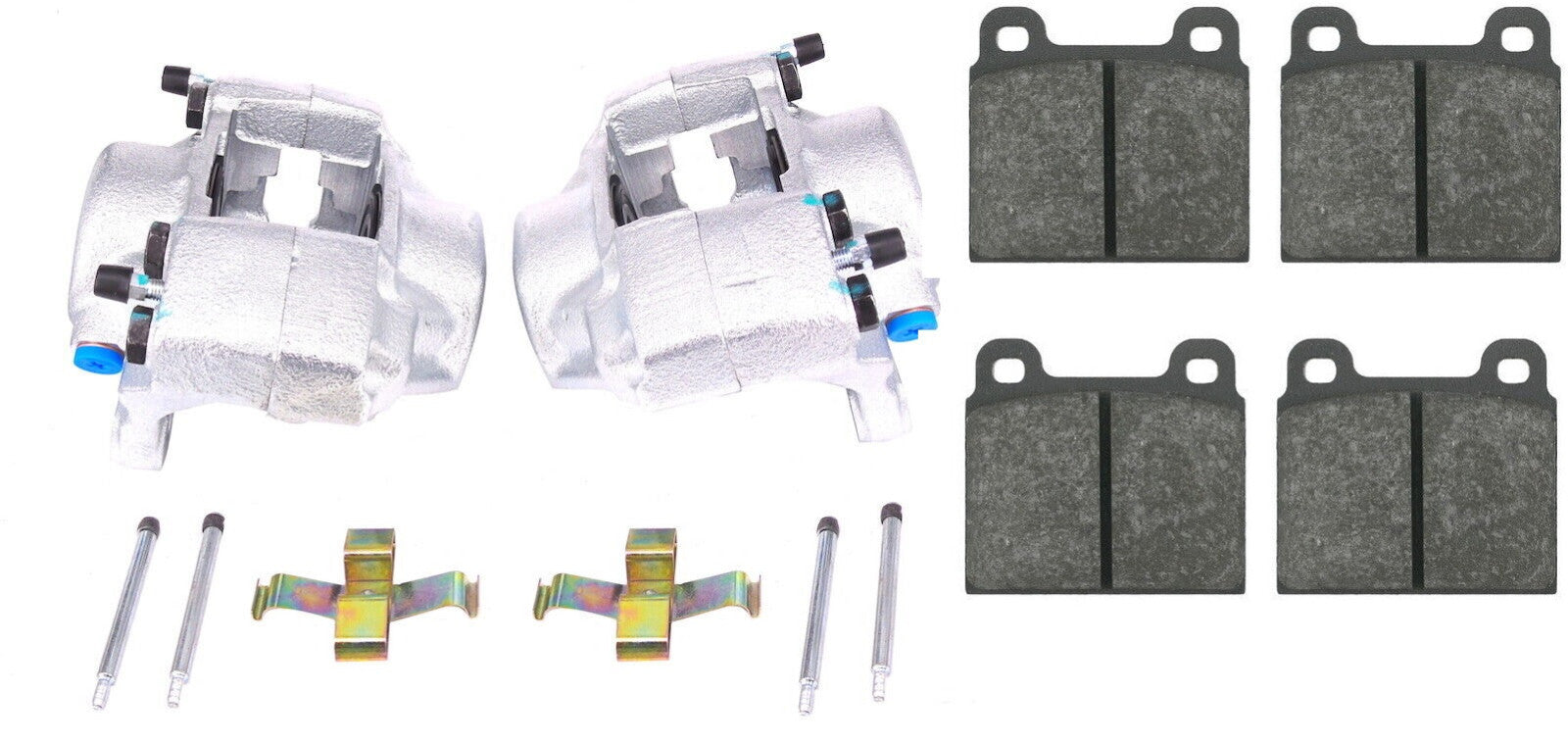 VW TRANSPORTER CARAVELLE T3 T25 FRONT BRAKE CALIPER 2 PISTON GIRLING TYPE + PADS