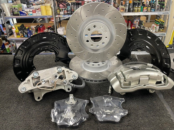 SKODA SUPERB 3T TDI TSi BIG BRAKE DISC UPGRAGE CONVERSION KIT CALIPERS 345MM