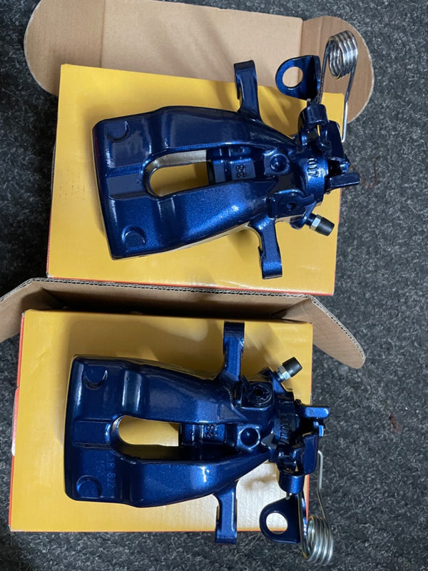 ASTRA G MK4 ZAFIRA SRi GSi TURBO REAR BRAKE CALIPER RH + LH SIDE METALIC BLUE