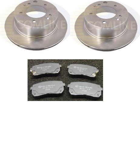 FOR KIA SEDONA 2.2 2.7 2.9 V6 CRDi 2006-2010 REAR BRAKE DISCS REAR BRAKE PADS