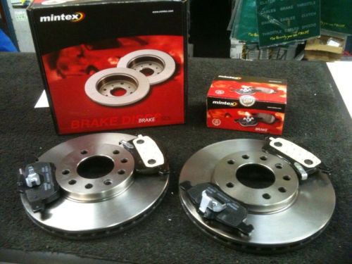 ZAFIRA 2.0dti FRONT BRAKE DISCS PADS REAR PADS MINTEX