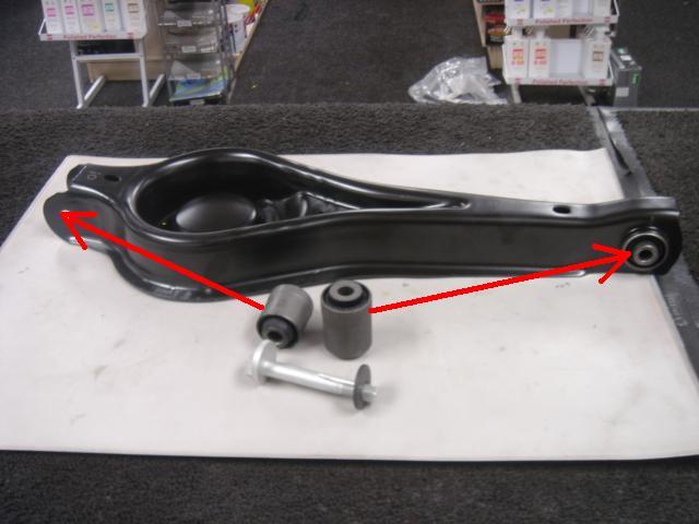 FORD MONDEO MK4 GALAXY SMAX REAR LOWER WISHBONE PAN ARM BUSH ONLY WITH BOLTLH RH