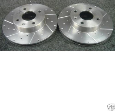 COUGAR 2.5 V6  DRILLED GROOVED BRAKE DISC FRONT 