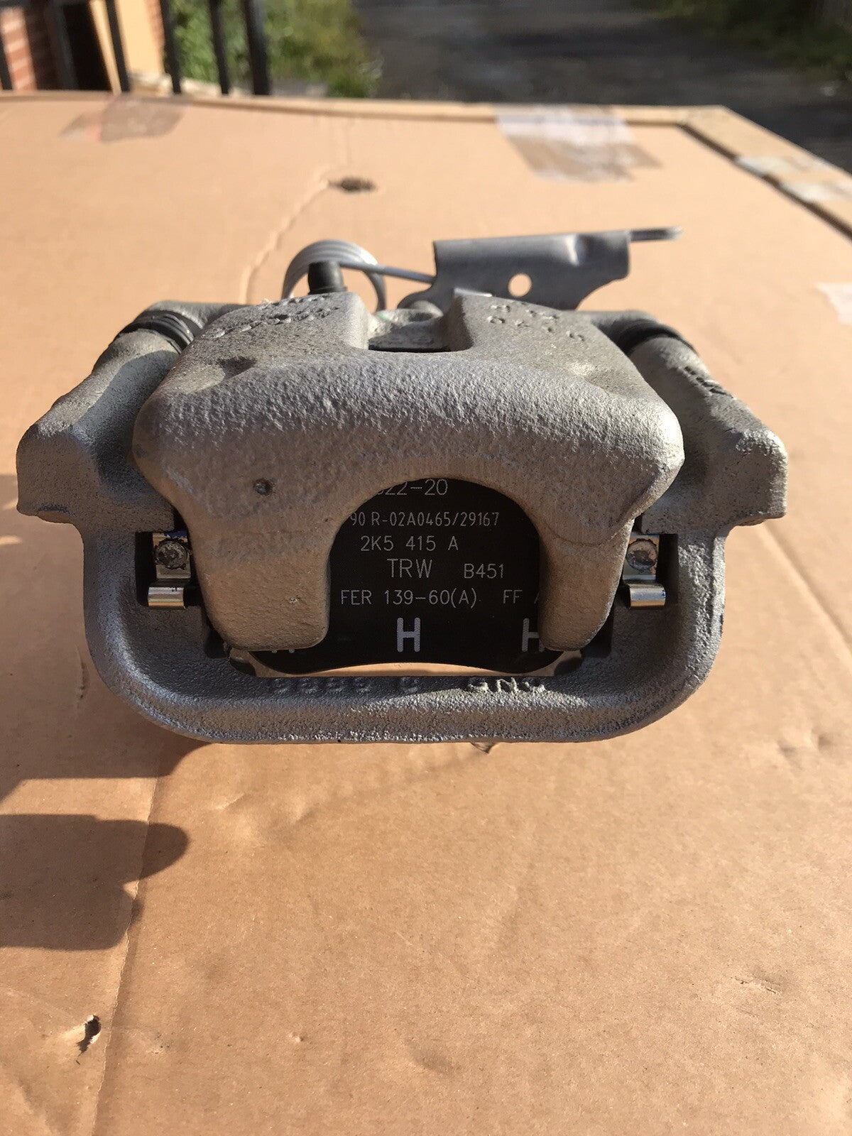 REAR LEFT NS LH BRAKE CALIPER GENUINE FOR VW CADDY MK3 MK4 TDI ALLTRACK 4MOTION