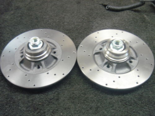 RENAULT CLIO SPORT 172 REAR BRAKE DISC CROSS DRILLED ONLY + ABS RING BEARING