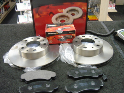 FOR FIAT DUCATO MOTORHOME MINTEX FRONT BRAKE DISCS MINTEX BRAKE PADS 300MM