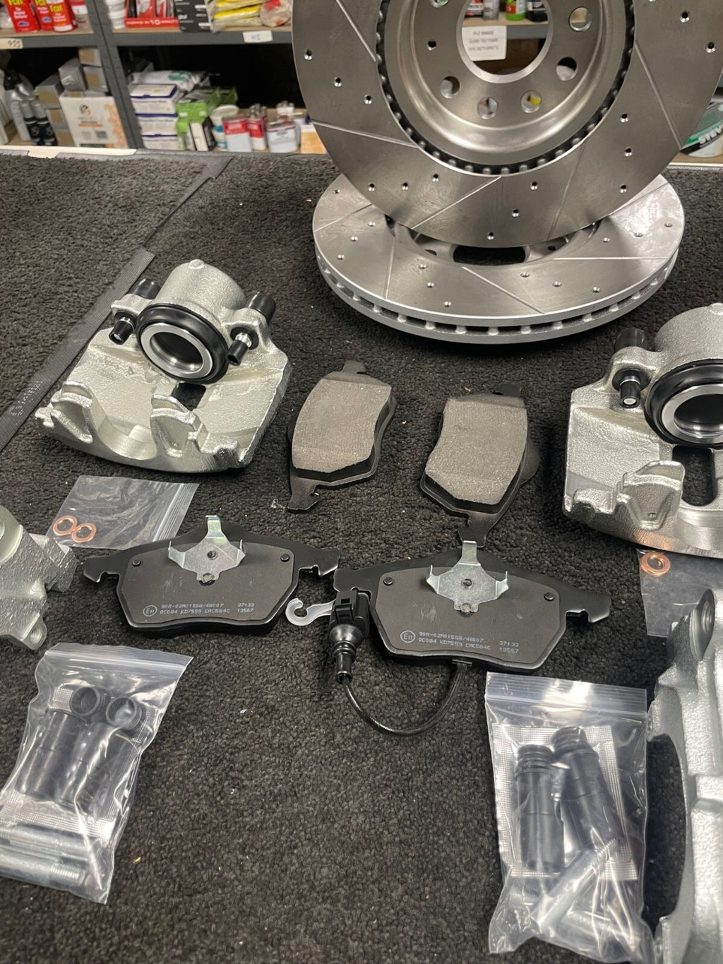 CADDY MK3 FRONT BRAKE DISC UPGRADE CALIPER CONVERSION KIT 288/280-312MM