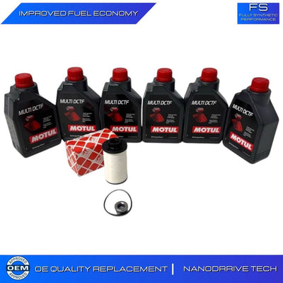 GEARBOX SERVICE KIT 6L MOTUL MULTI DCTF+FILTER FIT AUDI VAG DSG DQ250 6 SPEED