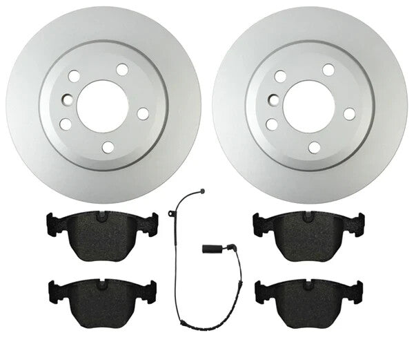BMW X5 E53 2000-03 2 REAR BRAKE SOLID BRAKE DISC BRAKE PADS SENSORS