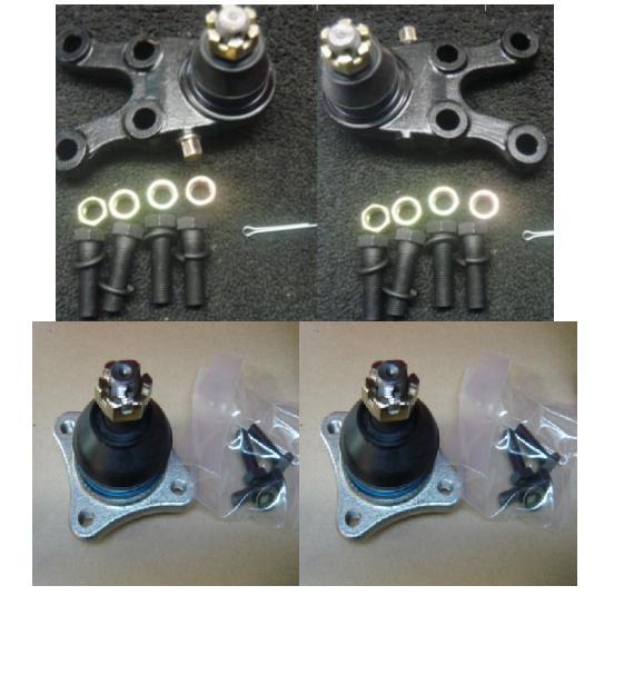 FOR MITSUBISHI SHOGUN PAJERO SWB LWB 91-00 2 LOWER UPPER SUSPENSION BALL JOINTS