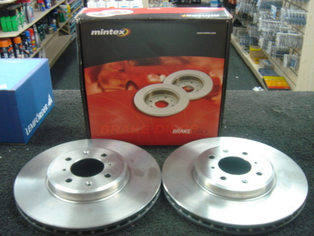 ROVER MG ZR160 ZS180 2.5 BRAKE DISCS FRONT MINTEX 282mm