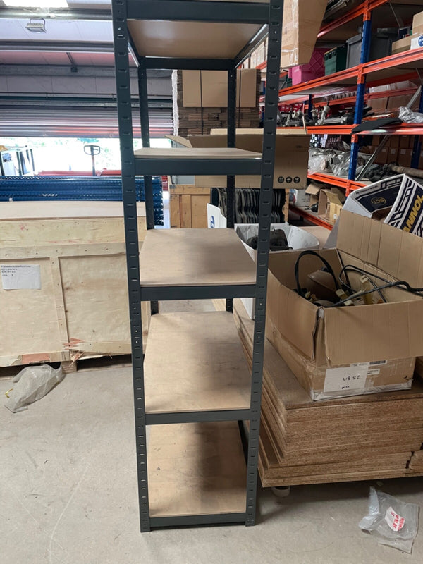 5 TIER METAL SHELVING INDUSTRIAL STORAGE UNIT RACKING HEAVY DUTY SHELVES 265K