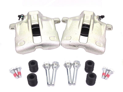 2 FRONT BRAKE CALIPER  BOTH SIDE+ SLIDERS FOR AUDI A4 VW PASSAT EXEO 280MM DISC