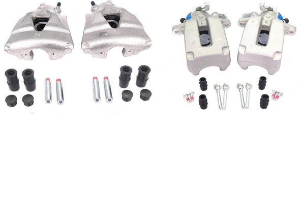 4 BRAKE CALIPER FRONT REAR+SLIDER VW GOLF MK4 BORA BEETLE 2.3 2.8 V6 312MM DISC