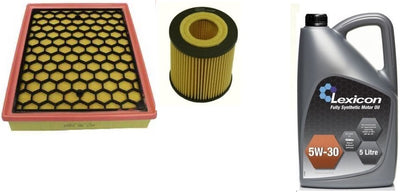 VAUXHALL VECTRA C 02-09 1.9 CDTI OIL AIR FILTERS SERVICE KIT 5L FU SYNTHETIC OIL