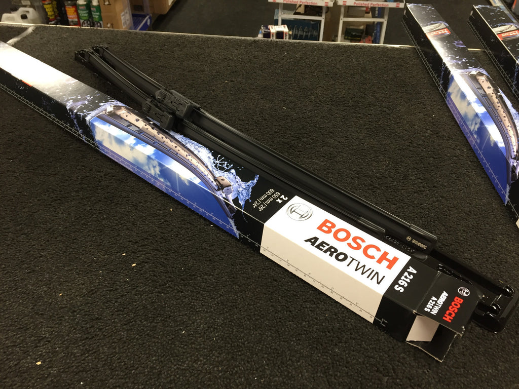 AUDI Q7 2006-2015 BOSCH WIPER BLADES PAIR FOR BOTH SIDE AERO TWIN 650MM/600MM 