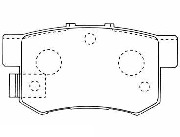 FOR HONDA ACCORD 2003>  MINTEX REAR BRAKE PADS NEW 