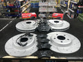 AUDI A6 2.0TFSi TDi C7 4G 2011-2015 BRAKE DISC DRILLED GROOVED FRONT REAR PADS
