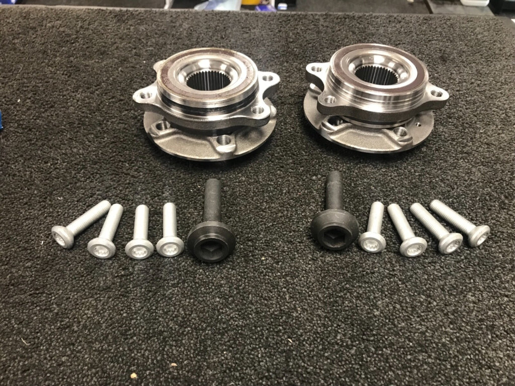 FOR AUDI A4 A5 A6 A7 Q5 RS4 RS5 FRONT WHEEL BEARING HUB FLANGE ASSEMBLY KIT x 2