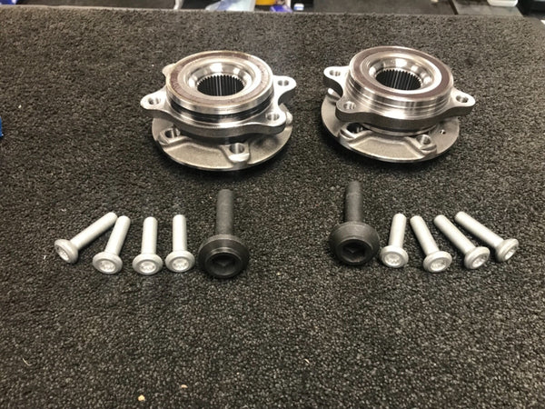 FOR AUDI A4 A5 A6 A7 Q5 RS4 RS5 FRONT WHEEL BEARING HUB FLANGE ASSEMBLY KIT x 2
