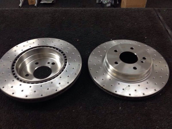 FIT FOR CHRYSLER CROSSFIRE STR-6 3.2 DRILLED PERFORMANCE BRAKE DISC DISCS 300MM 