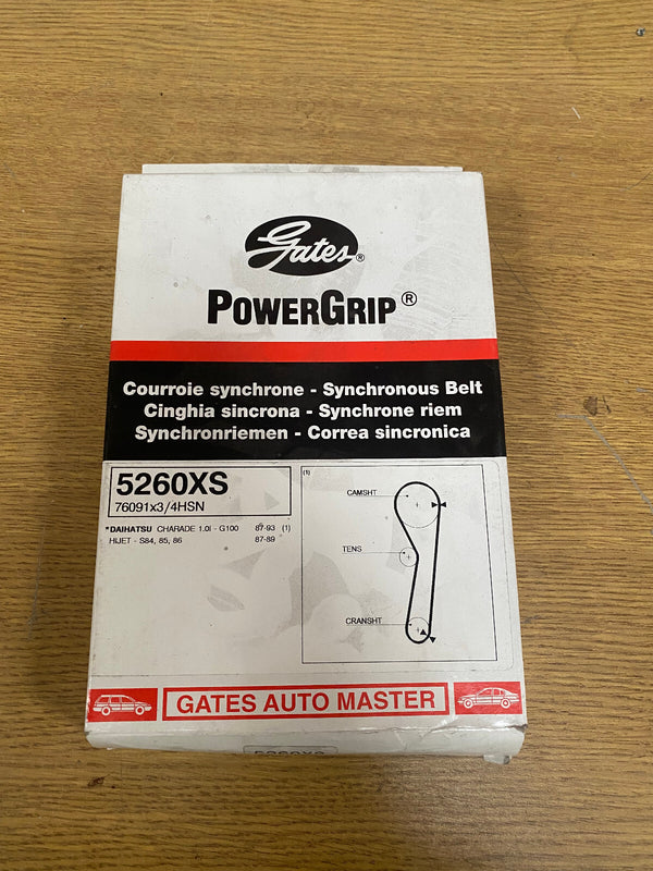 FOR DAIHATSU CHARADE 1.0 HIJET 1987> GATES POWERGRIP TIMING BELT 5260XS