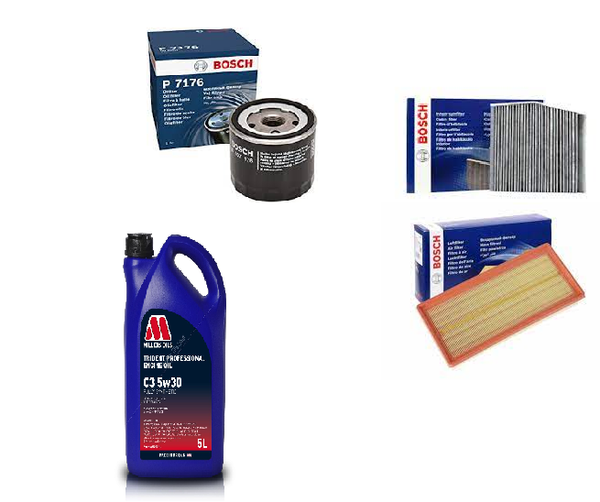 FOR MERCEDES A180D W176 1.5 DIESEL SERVICE KIT 5L 5W-30 OIL & AIR OIL CABIN NEW