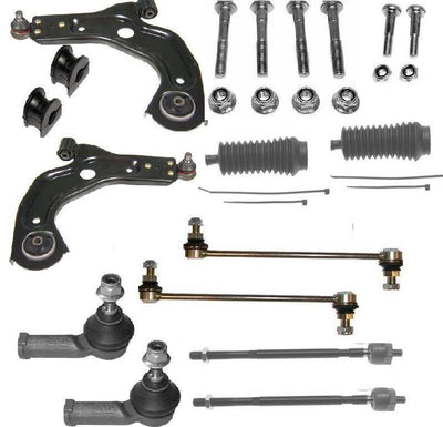 FORD FIESTA 1996-2002 LOWER WISHBONE ARMS LINKS BUSHES TRACK TIE ROD RACK BOOTS