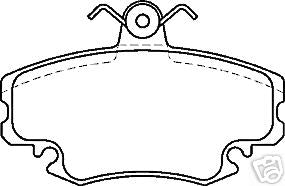 RENAULT 19 16V MEGANE COUPE CLIO MK2 FRONT BRAKE DISCS VENTED 259MM BRAKE PADS 